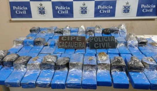 Após denúncia anônima, polícia apreende 40 kg de maconha no sul da Bahia