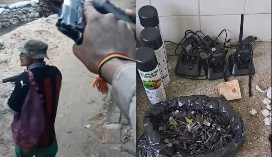 Após vídeo de ameaças entre traficantes, PM busca ameaçado em casa e encontra muitas drogas e aparelhos do tráfico