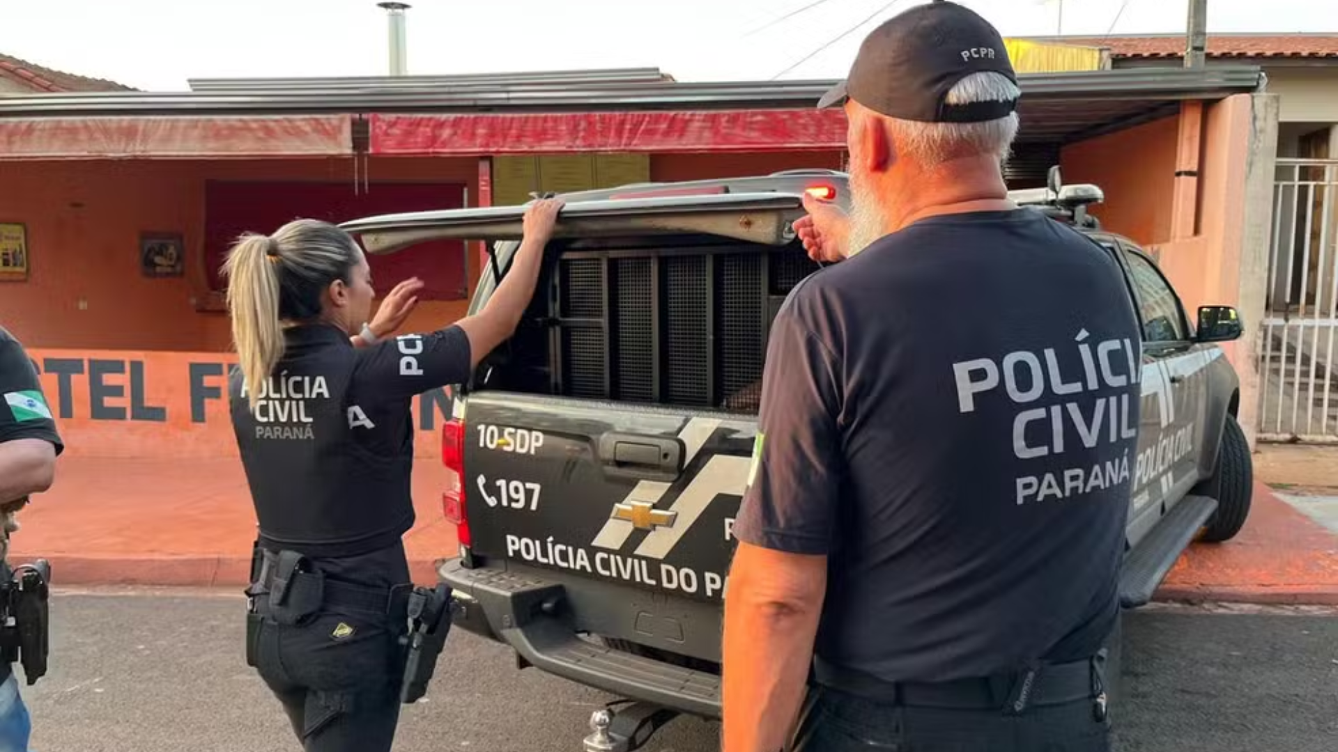 Momento da prisão de Martônio, em Londrina (PR) | Foto: PC-PR