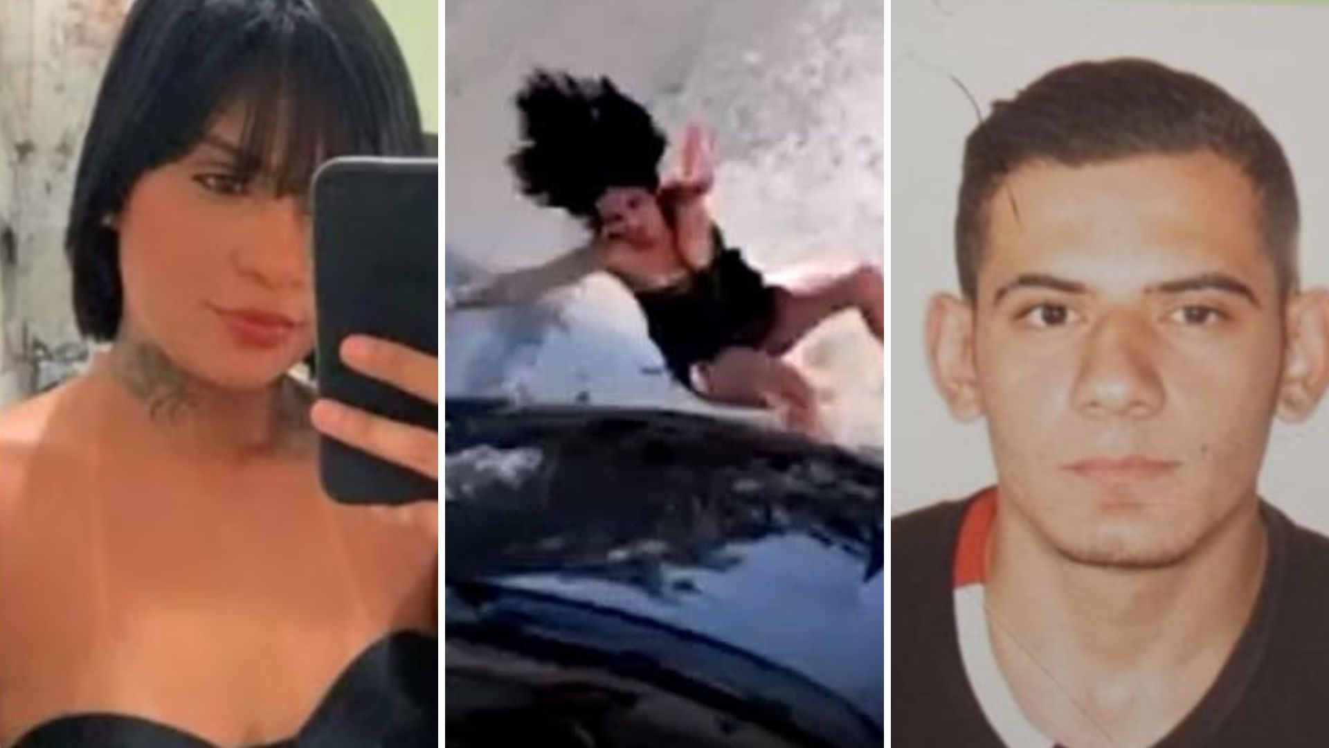 Mulher atropelada por ex marido. Foto: reprodução