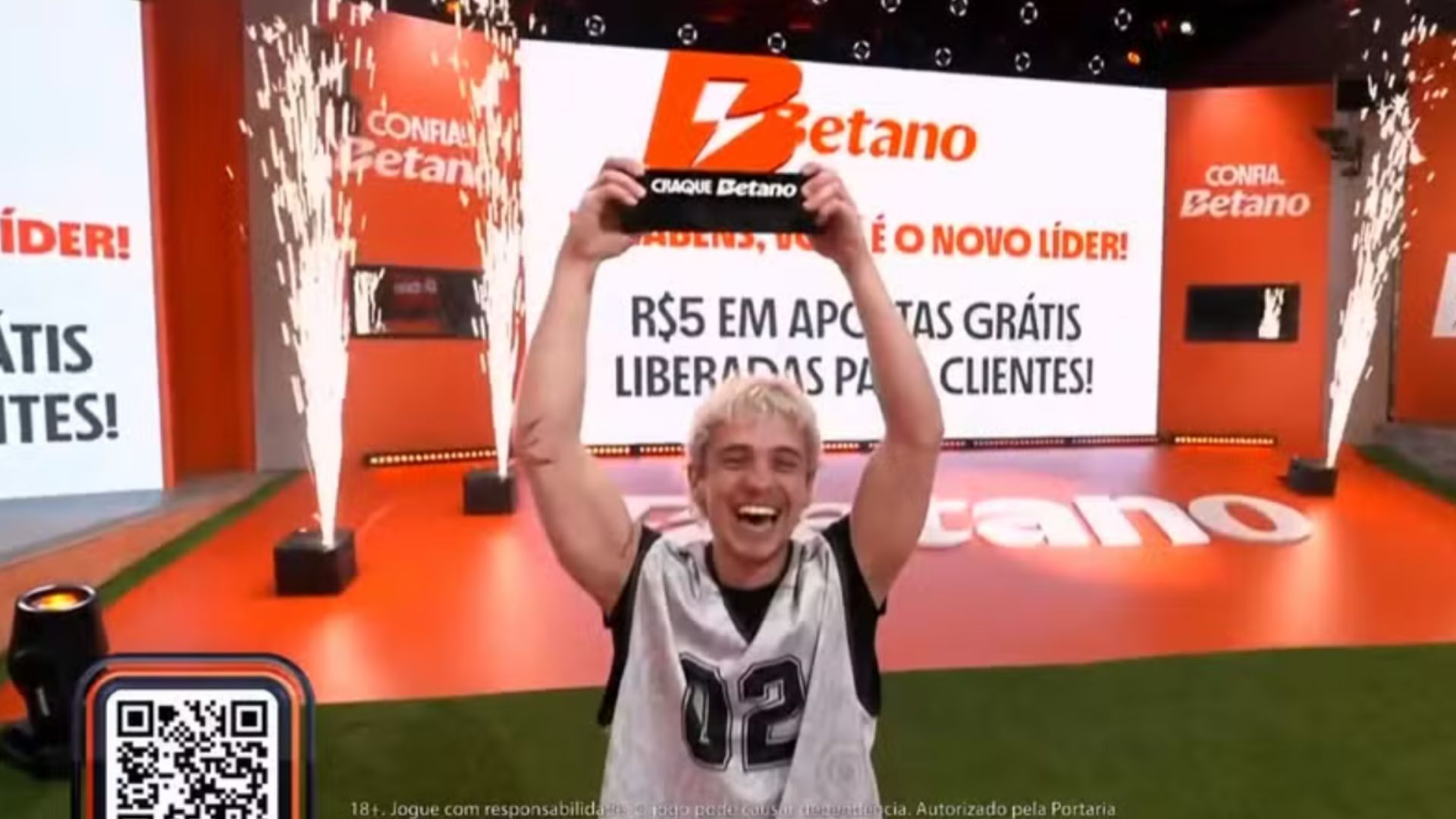 Juliano  Floss l&iacute;der do BBB 26. Foto: Globo