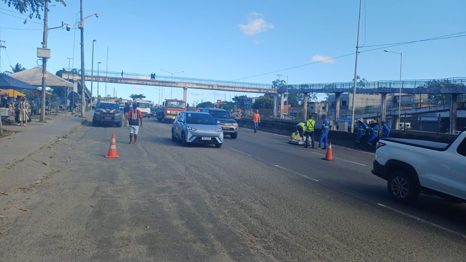 Problema na BR-324 deve ter diagn&oacute;stico divulgado nesta sexta (24), diz DNIT.| Foto: Divulga&ccedil;&atilde;o