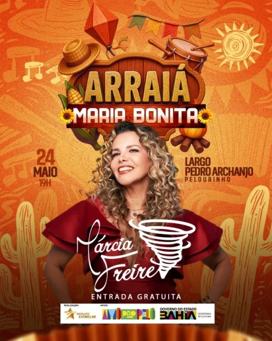 Arraiá Maria Bonita, de Márcia Freire, compõe a agenda cultural deste final de semana. Foto: Divulgação