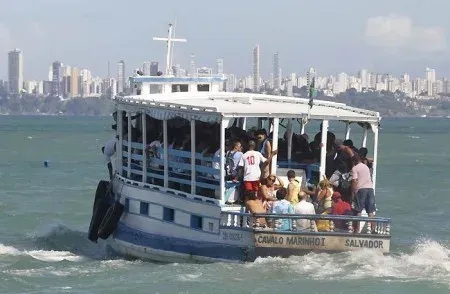 Travessia Salvador Mar-Grande foi liberada. Foto: Reprodução
