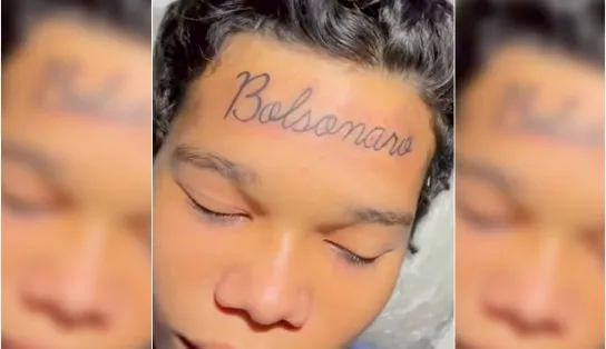 Jovem de 16 anos tatua "Bolsonaro" na cabeça e recebe críticas nas redes sociais 