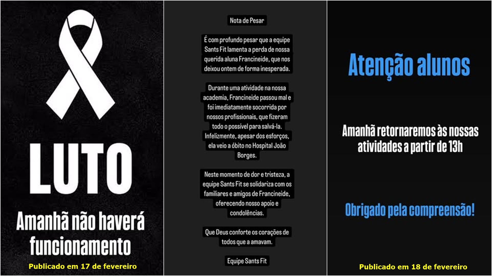 Imagens: reprodução/Instagram (@santsfit)