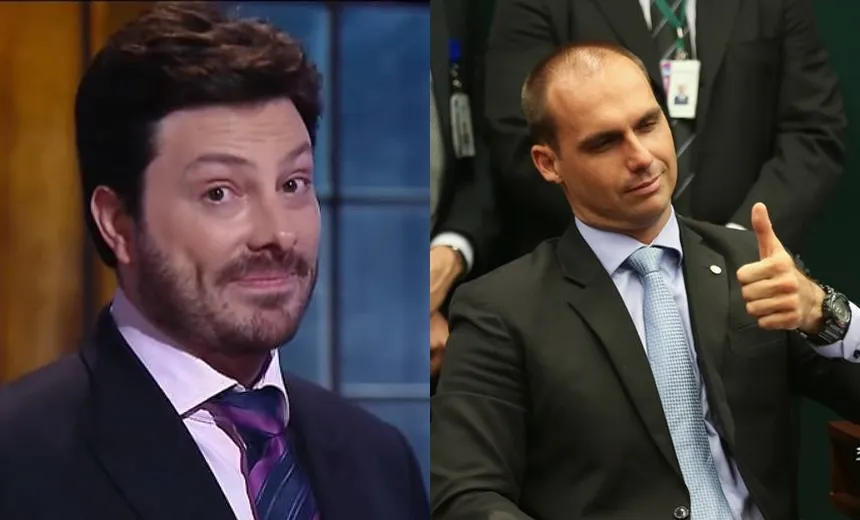 Danilo Gentili ironiza indicação de Eduardo à embaixada dos EUA: "um Bolsonaro a menos"