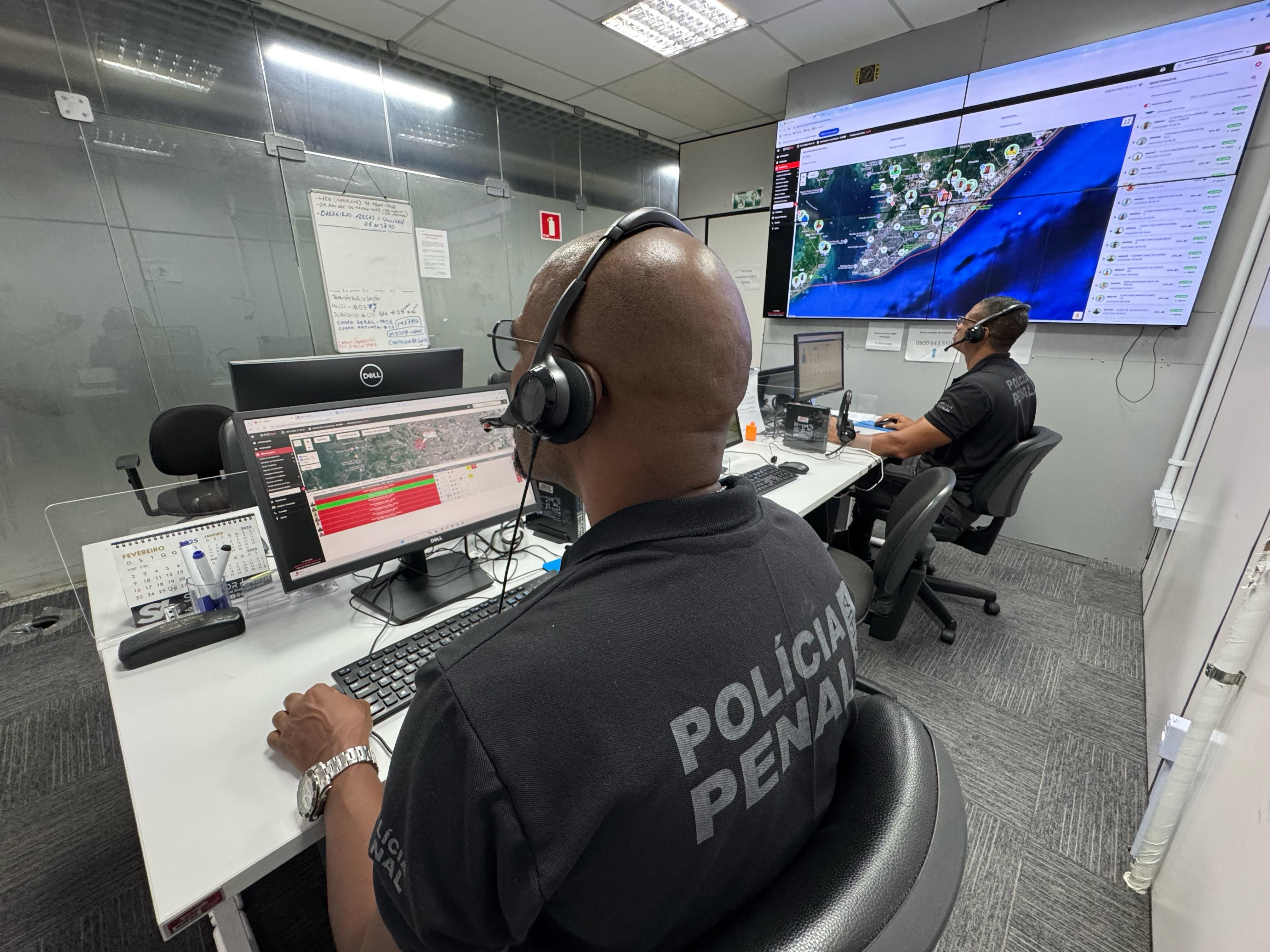 A Seap intensificou suas ações de segurança para o Carnaval, com policiais penais participando do esquema de monitoramento e fiscalização no circuito Barra-Ondina.  Foto: Hildazio Santana| Seap