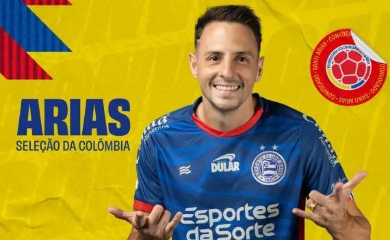 Arias é convocado mais uma vez para jogo da Colômbia nas Eliminatórias da Copa