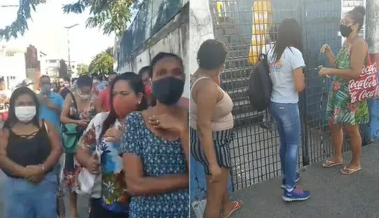 Revolta e reclamações marcam dia de vacinação na Vila Militar dos Dendezeiros em Salvador; " fecharam o portão na nossa cara"