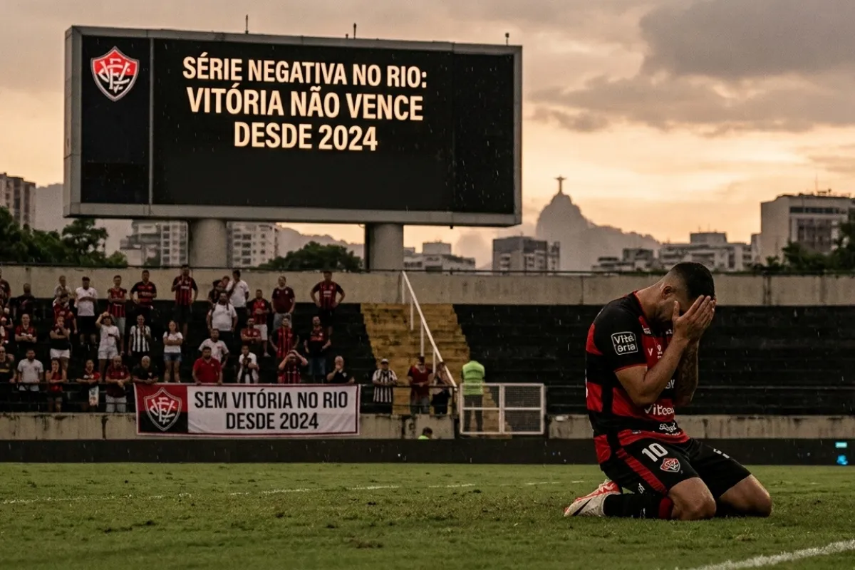 Vitória não vence no Rio de Janeiro desde 2024; confira retrospecto
