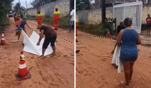 homem morre eletrocutado ao tentar retirar fio em condom&iacute;nio em Cama&ccedil;ari.| Foto: Redes Sociais