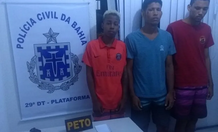 ‘BAIXA NO CRIME’: Polícia captura trio envolvido em diversos homicídios no Subúrbio