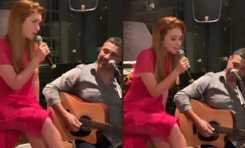 Marina Ruy Barbosa solta a voz e arrisca sucessos de Anitta e Tom Jobim; assista